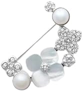 Amazon | 【公式】[ヴァンドームブティック]ブローチ 白蝶貝